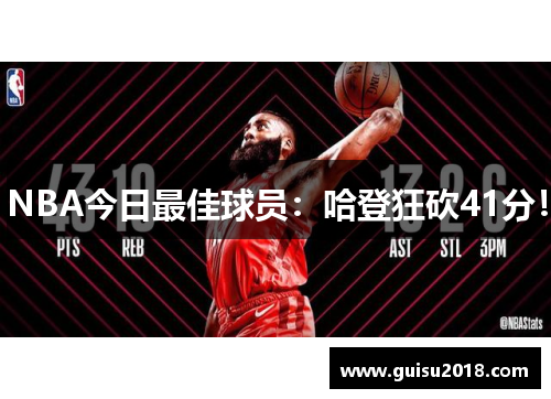 NBA今日最佳球员：哈登狂砍41分！
